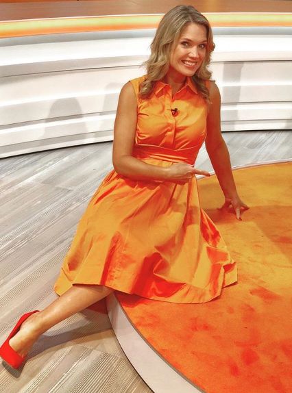 charlotte hawkins orange dress