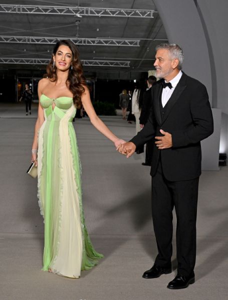 george clooney and amal clooney at the academy museum gala