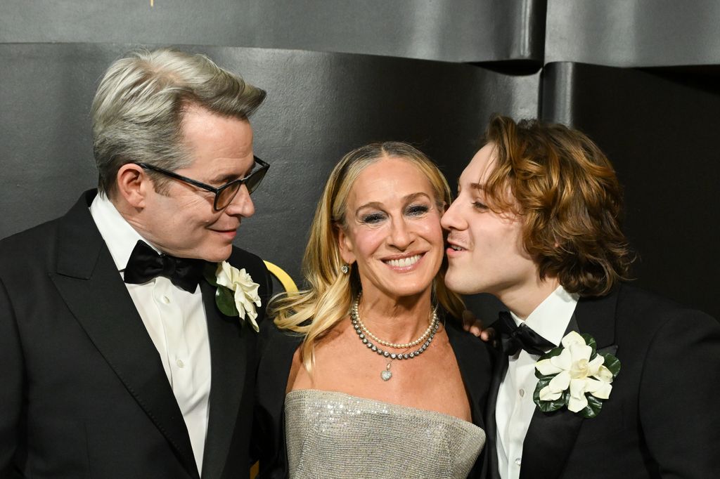 Their son walked the red carpet with them