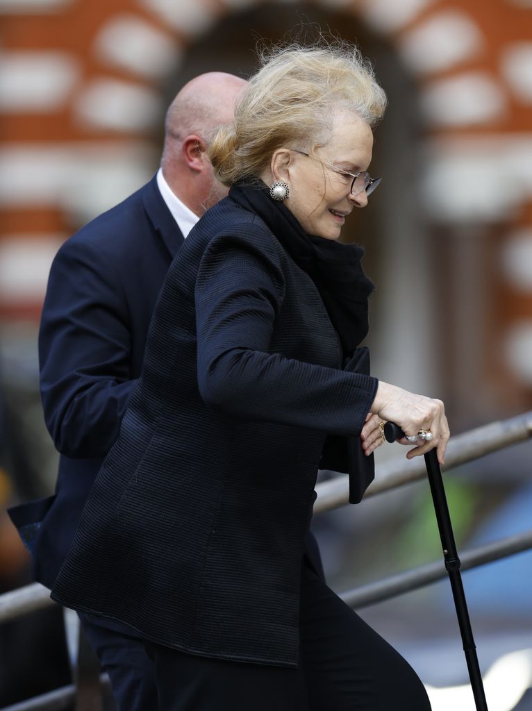 Princess Michael of Kent pictured at Duchess of Kent's funeral