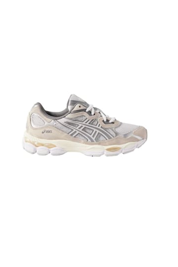 Asics GEL-NYC leather and suede-trimmed mesh sneakers