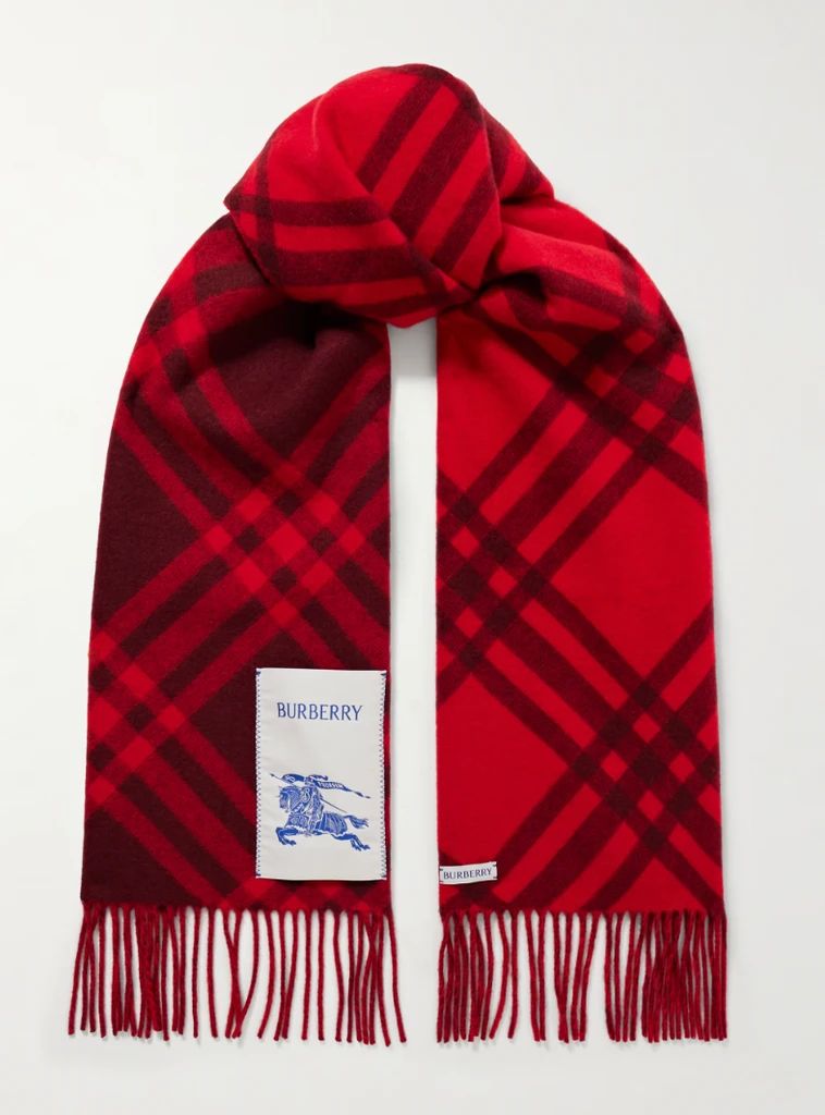 BURBERRY CHECKED SCARF