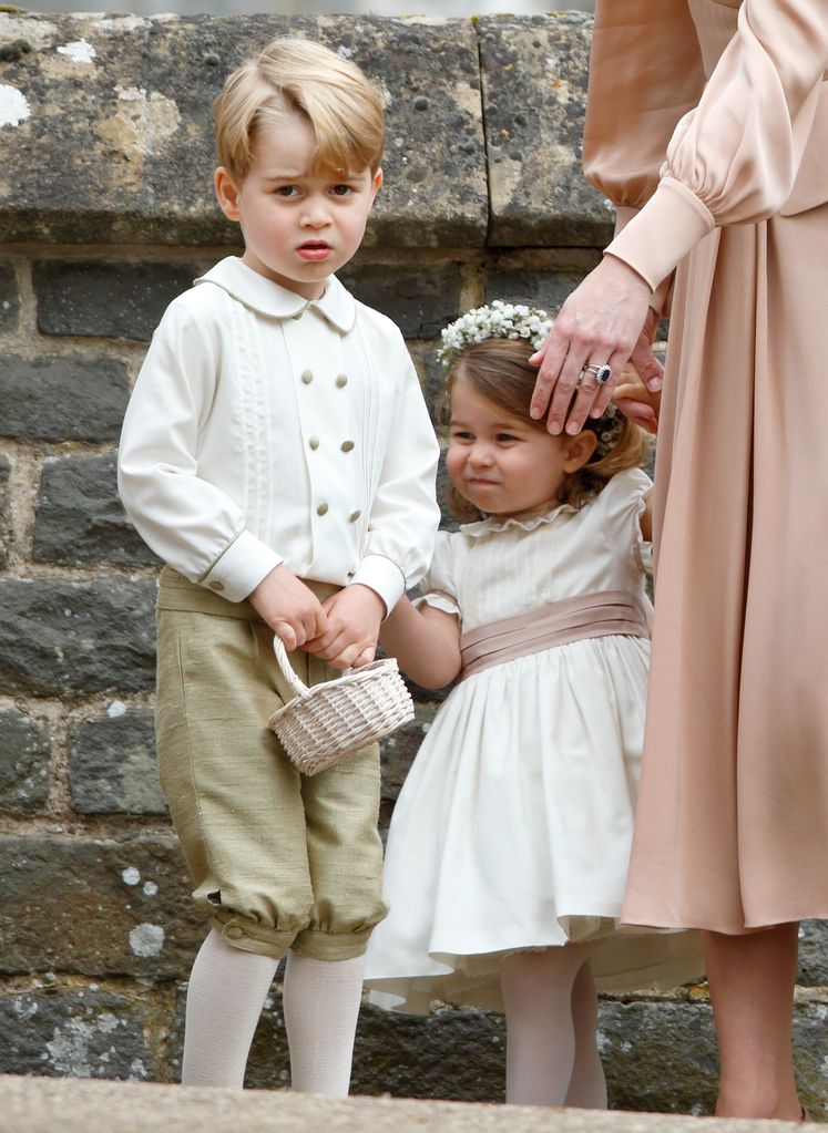 Prince George acted as a page boy at Pippa Middleton's wedding