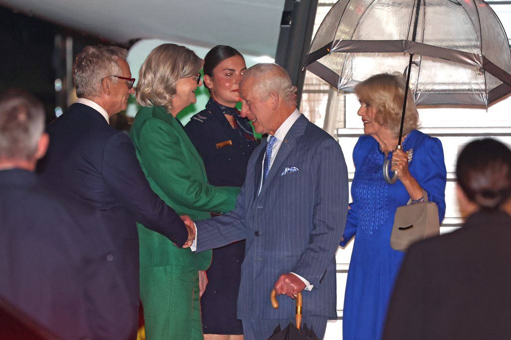  King Charles III and Queen Camilla arrive at Sydney Airport for their official welcome 