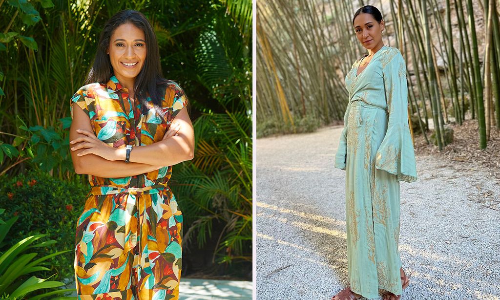 Josephine Jobert in and out of costume 