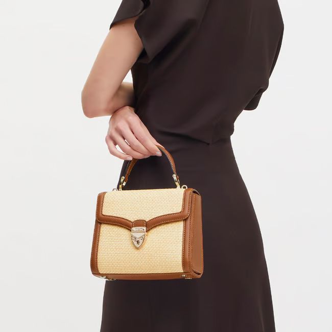 Aspinal Mayfair Bag in Raffia