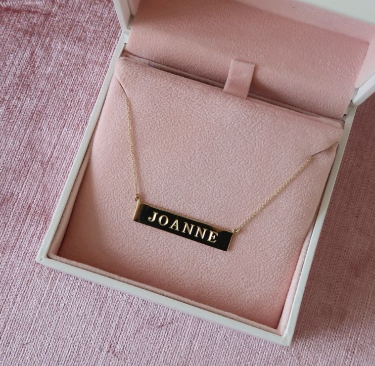 Joanne name necklace on Nobody Wants This