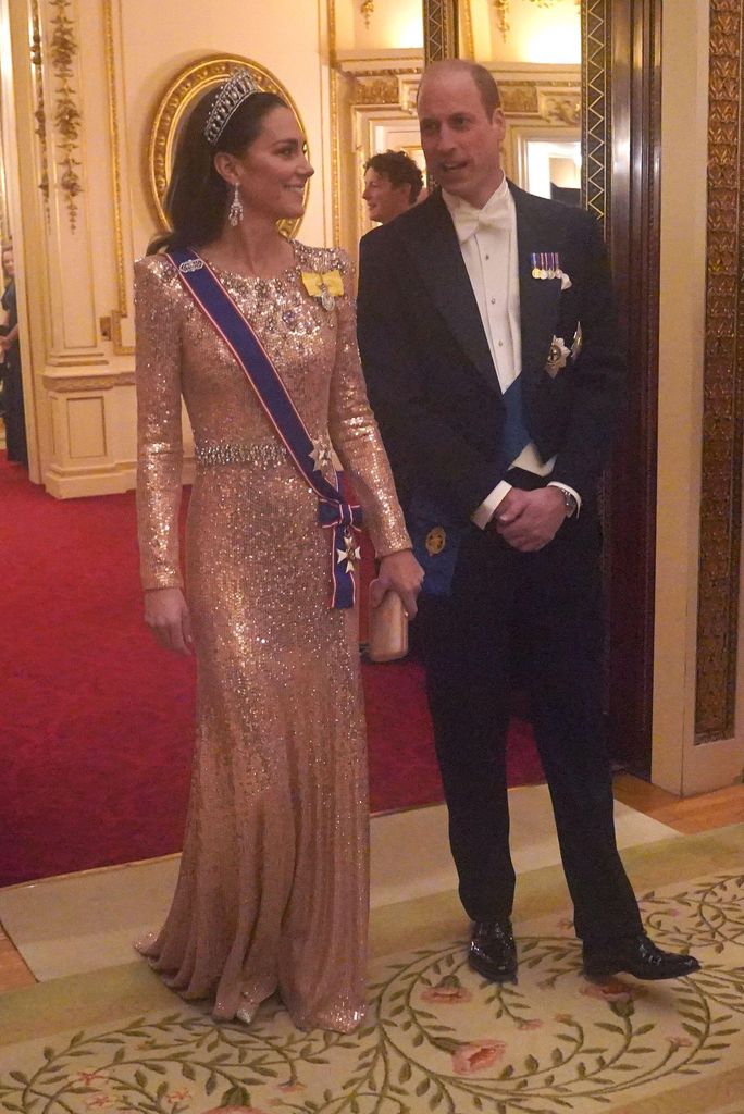 William and Kate at diplomatic reception 