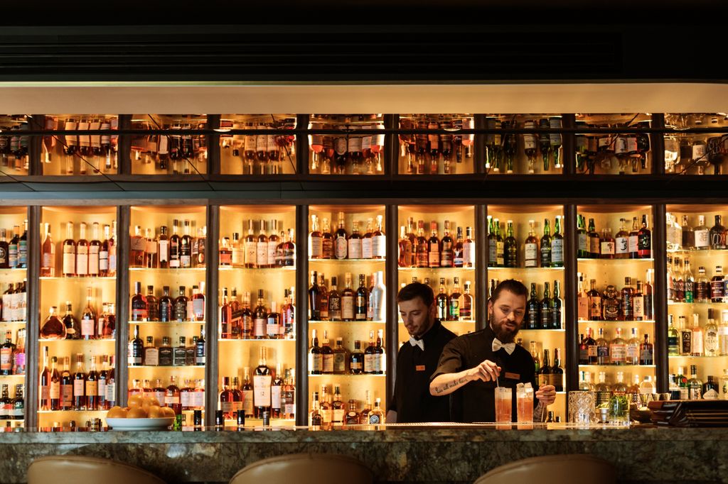 The bar at Henry Jones is a stunning place to enjoy a drink