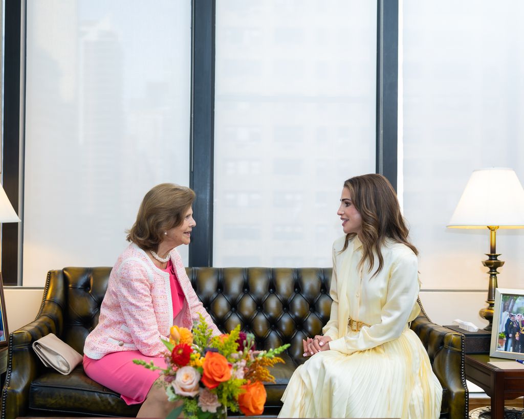 Queen Rania and Queen Silvia of Sweden during UNGA week