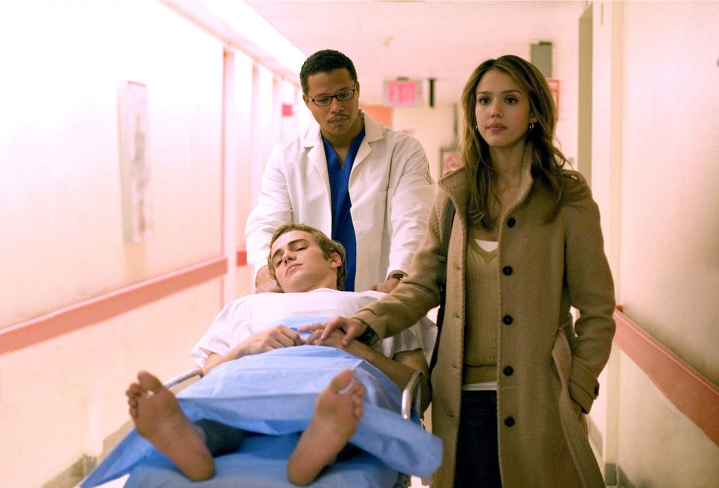 Hayden Christensen, Jessica Alba et Terrence Howard dans une photo de Awake