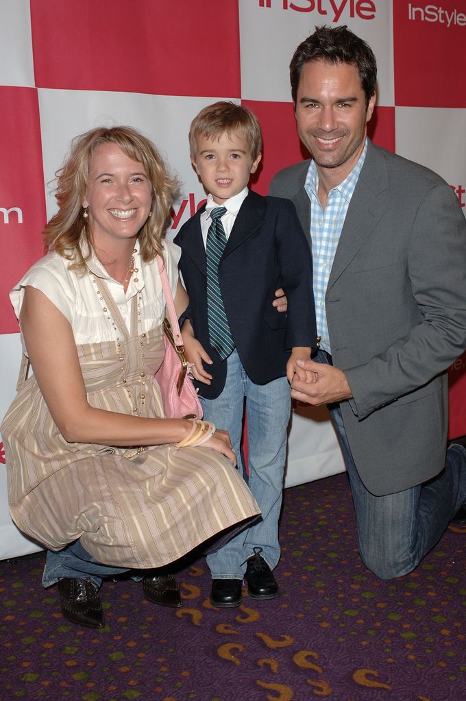 Janet Holden McCormack, son Finnigan and actor Eric McCormack attend the In Style party celebrating the publication of Joyce Ostin's book "A Tribute to Hollywood Dads" at Spago on May 17, 2007 in Beverly Hills, California