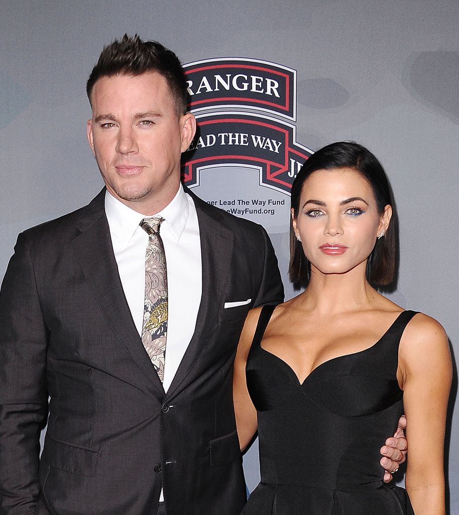Channing Tatum and Jenna Dewan Tatum attend the premiere of "War Dog: A Soldier's Best Friend" at Directors Guild Of America on November 6, 2017 in Los Angeles, California