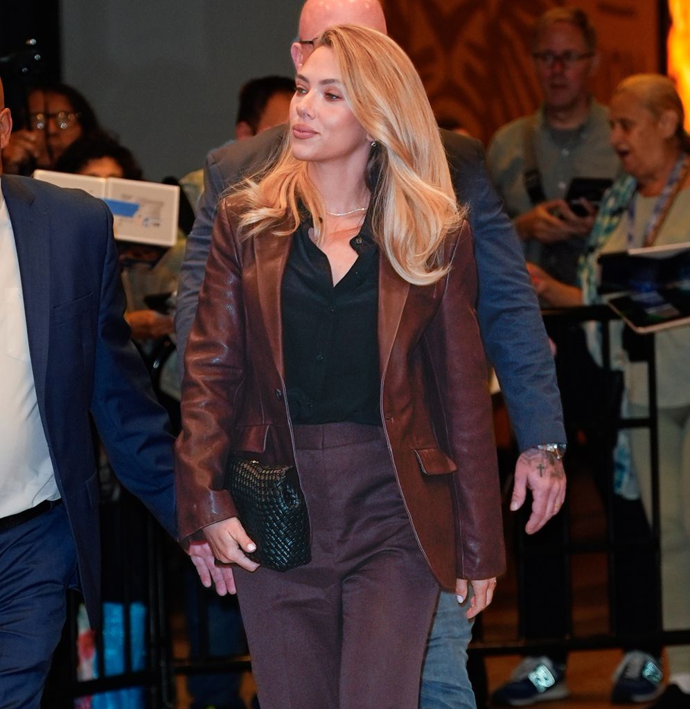 Scarlett Johansson wears a Dune London handbag while running errands