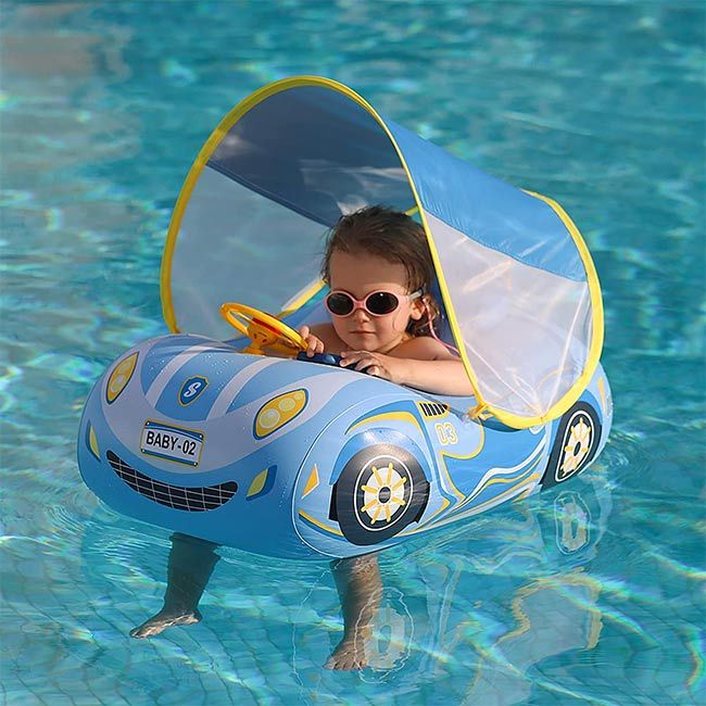 car baby float