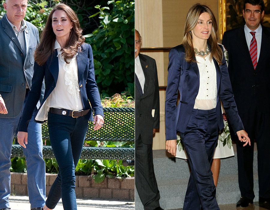 kate middleton queen letizia fashion comparison casual off duty