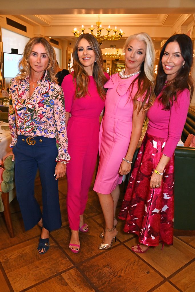 Elizabeth posed with Jo Manoukian, Tamara Beckwith and Josephine Daniel at the silent auction event