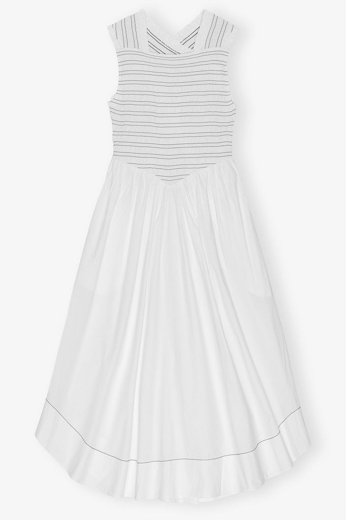 white smock dress