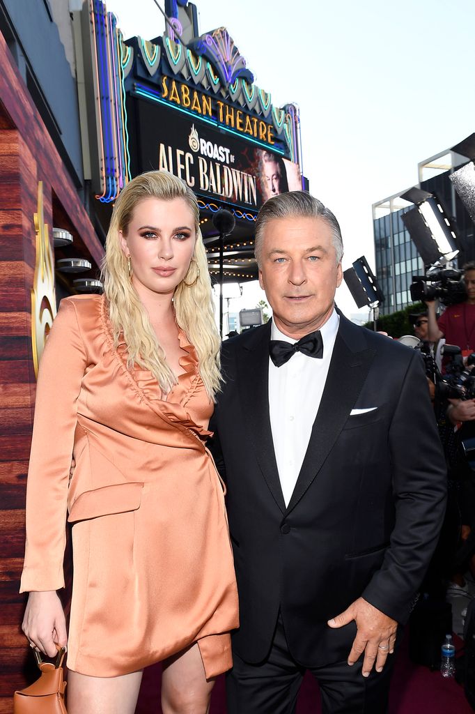 alec baldwin and daughter ireland posing for photo