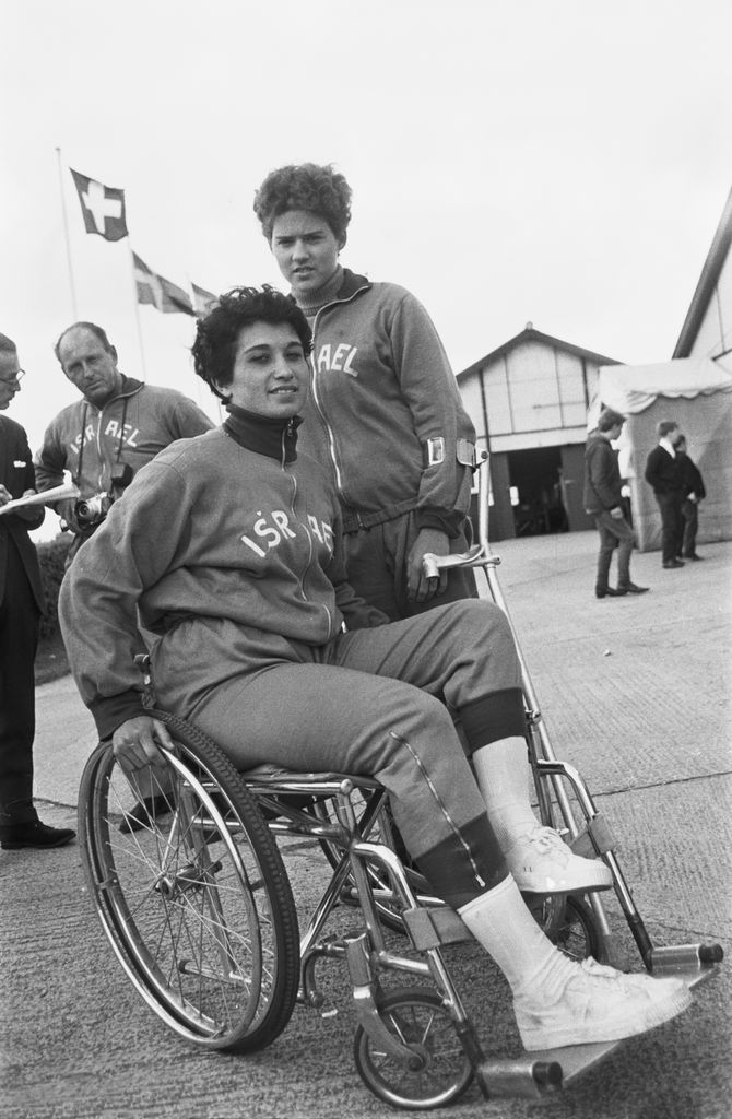 Israeli paralympian Zipora Rubin-Rosenbaum, who competes in athletics, swimming, table tennis and basketball events, at the 15th International Stoke Mandeville Games, held in the grounds of Stoke Mandeville Hospital in Stoke Mandeville, Buckinghamshire, England, 27th July 1966. 