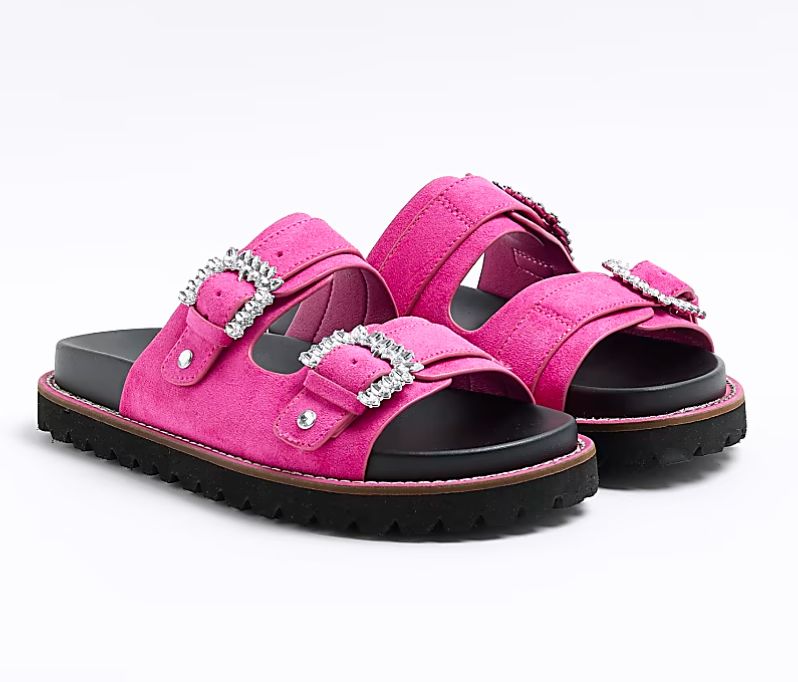 Pink river island sandals
