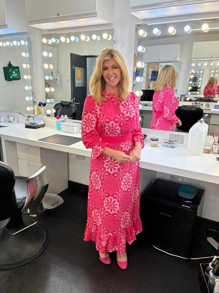 Kate Garraway pink dress