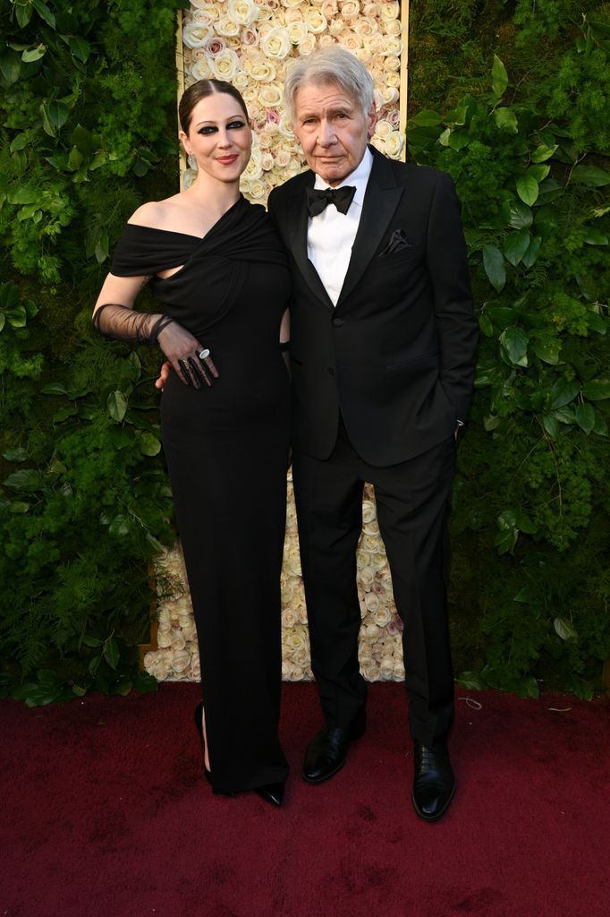 Georgia Ford, Harrison Ford during the 82nd Annual Golden Globes held at The Beverly Hilton on January 05, 2025 in Beverly Hills, California