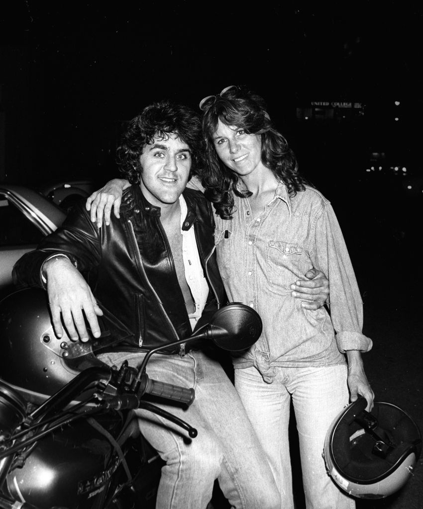 Jay Leno and wife Mavis Nicholson Leno attend the taping of The Merv Griffin  September 26, 1979 