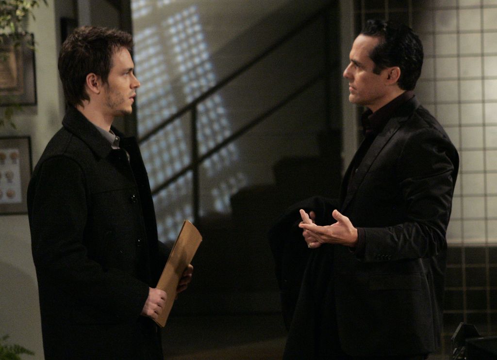 Jonathan Jackson (Lucky) and Maurice Benard (Sonny) in a scene that airs the week of January 4, 2010 on Disney General Entertainment Content via Getty Images Daytime's "General Hospital."