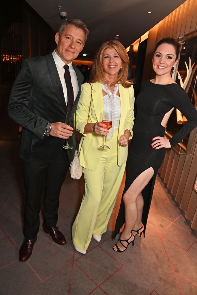 Ben Shephard, Kate Garraway and Laura Tobin pose together at the awards