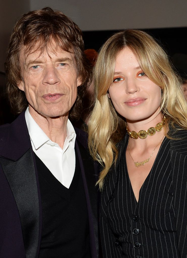 Mick Jagger posing with daughter Georgia