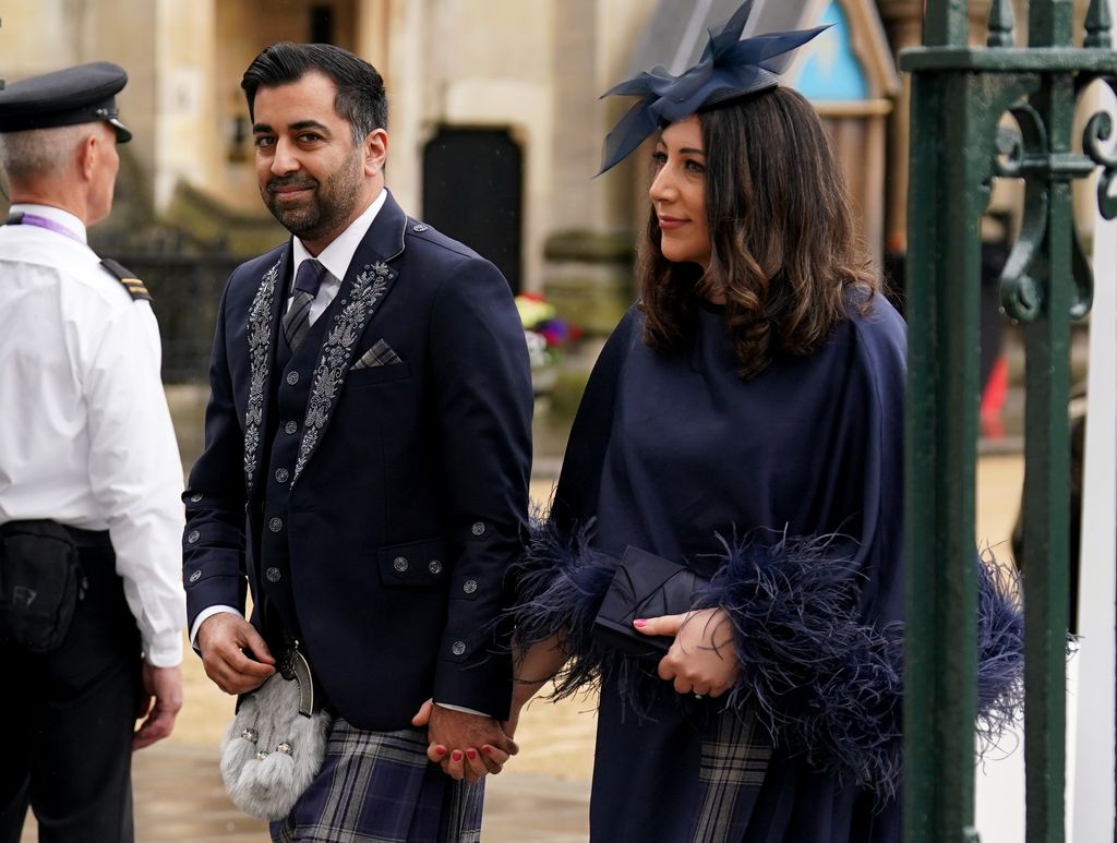 First Minister of Scotland Humza Yousaf and his wife Nadia El-Nakla