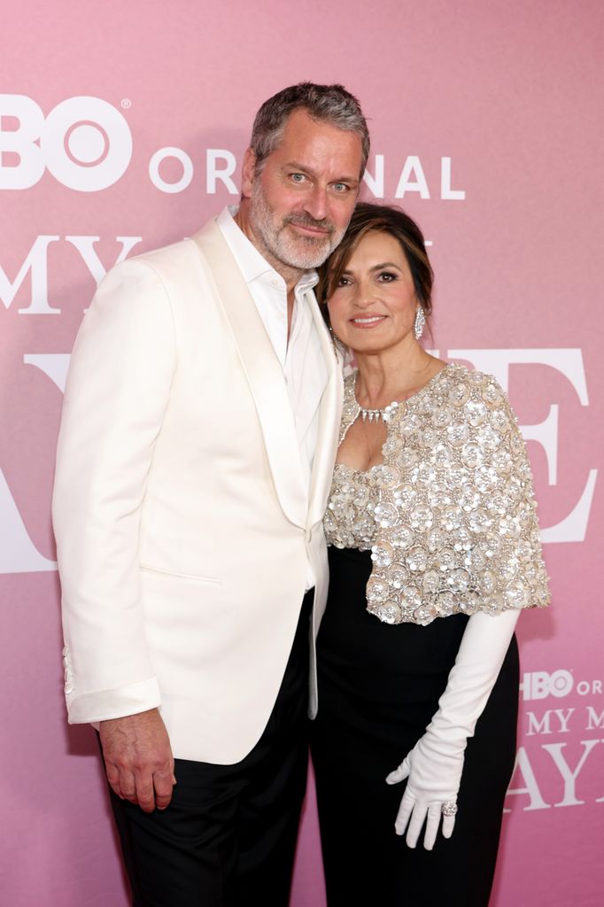 peter hermann and mariska hargitay at my mom jayne tribeca festival premiere