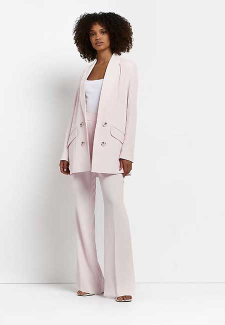 river island pink suit