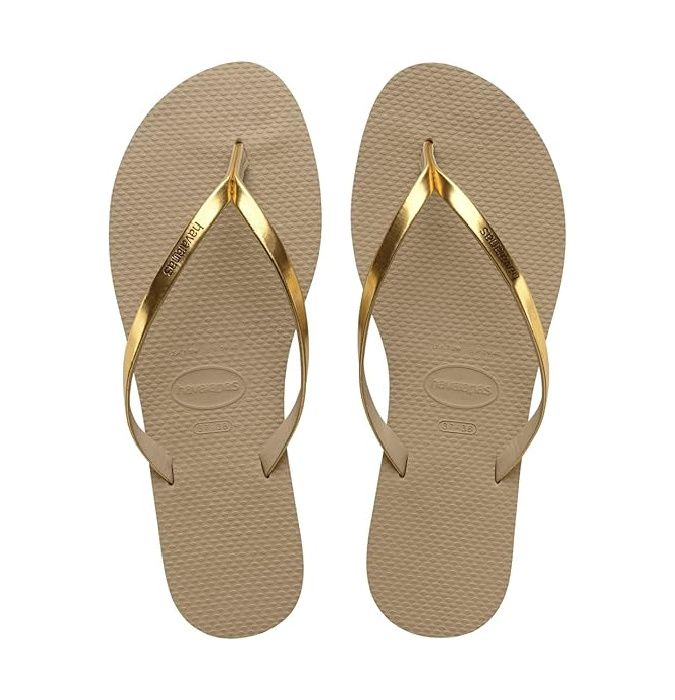   havaianas parecidas com chinelo dourado jennifer lopez