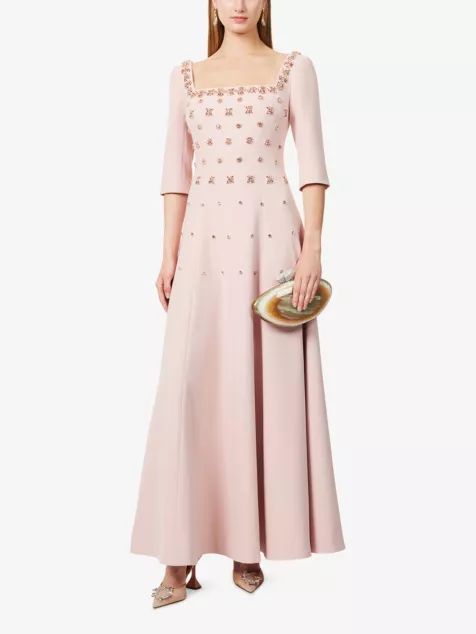 Daliah Embellished Woven Gown
