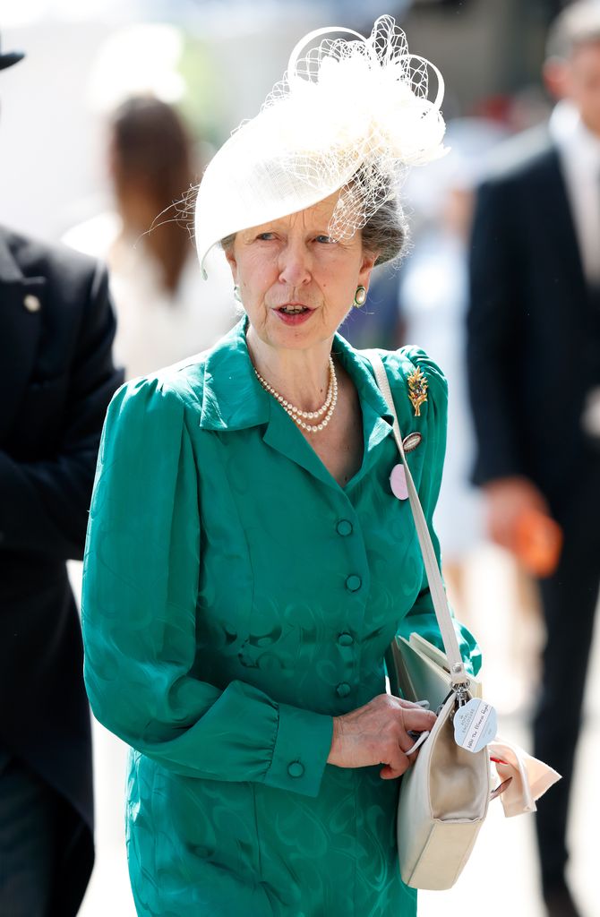 Princess Anne, Princess Royal attends day 2 of Royal Ascot at Ascot Racecourse on June 16, 2021 in Ascot, England.
