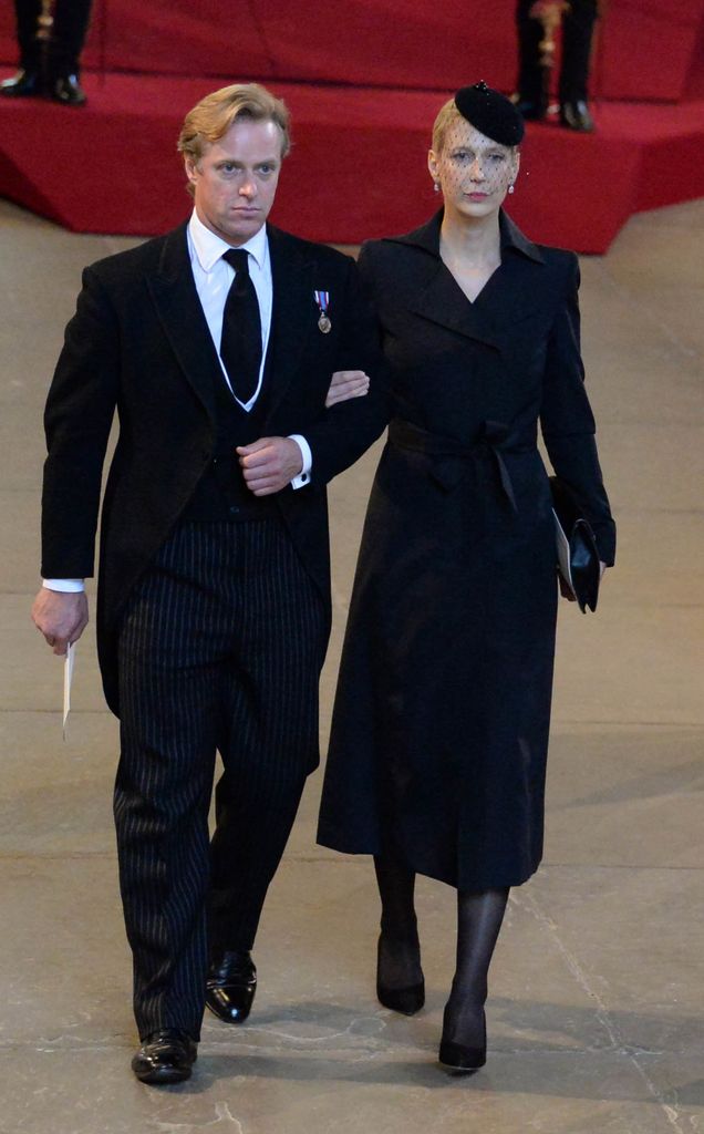 Lady Gabriella and Thomas Kingston at Queen's funeral