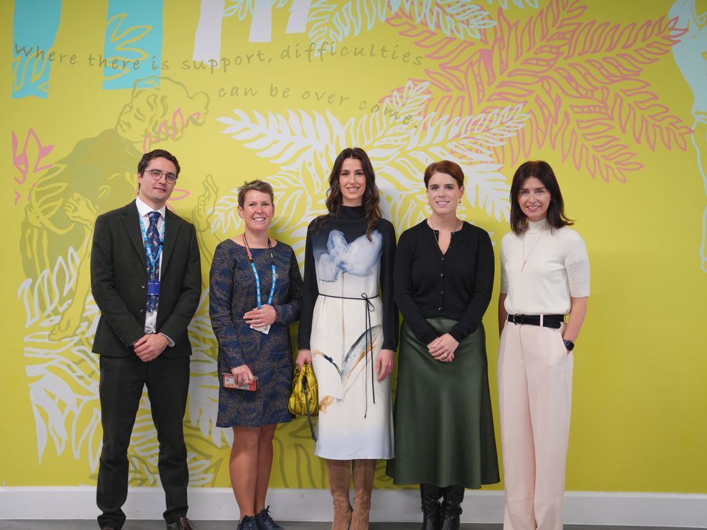 The princesses posed for a photo