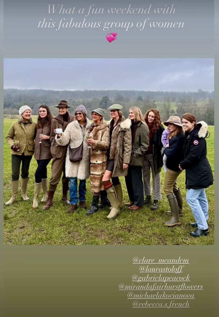 Princess Beatrice and Princess Eugenie on countryside weekend