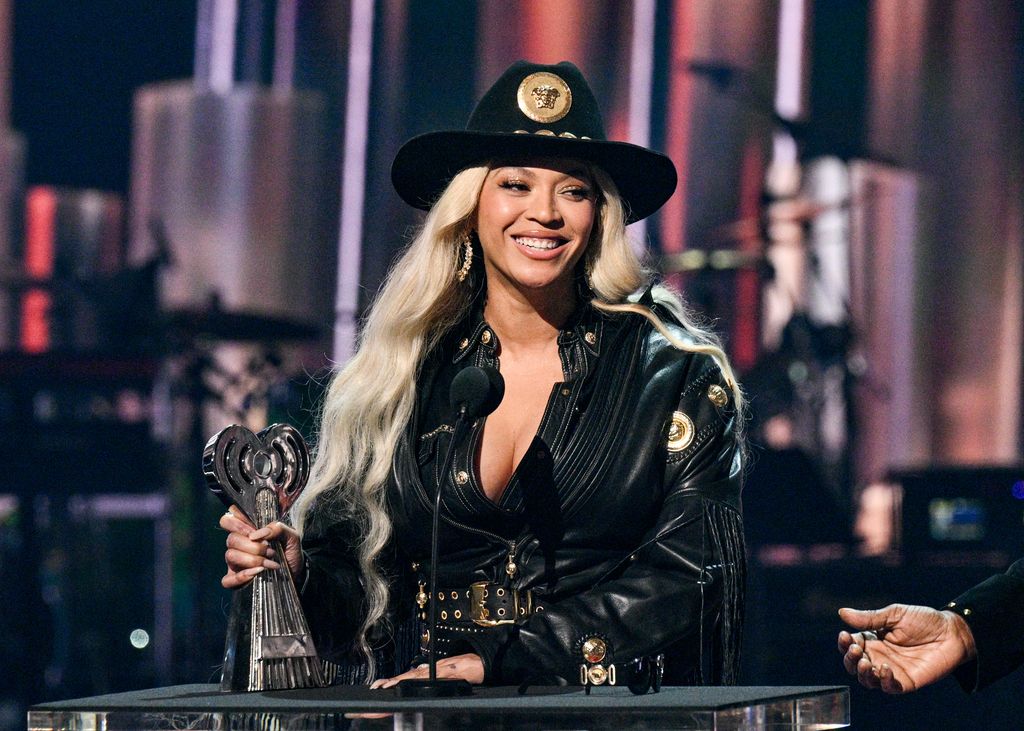Beyonce accepts the Innovator Award at the 2024 iHeartRadio Music Awards held at the Dolby Theatre on April 1, 2024 in Los Angeles, California