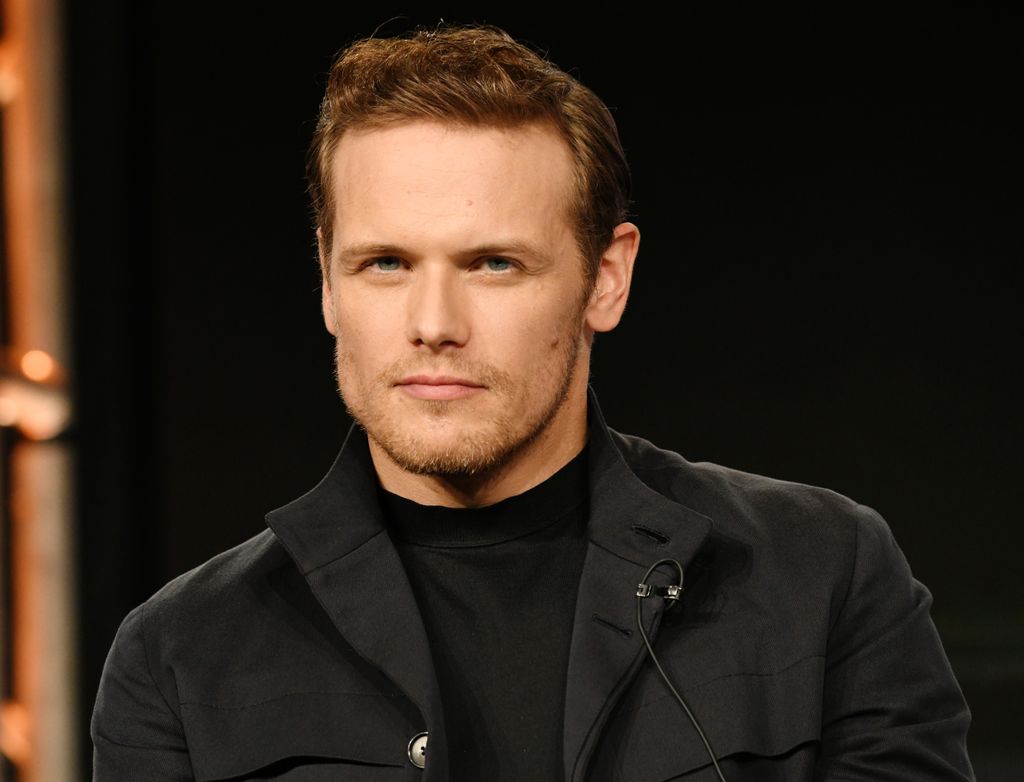 PASADENA, CALIFORNIA - JANUARY 14: Sam Heughan of 'Outlander' speaks onstage during STARZ TCA Winter 2020 on January 14, 2020 in Pasadena, California. (Photo by Michael Kovac/Getty Images for STARZ)