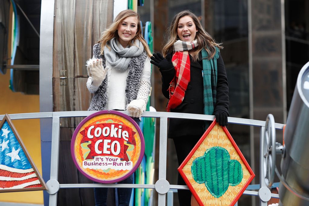 Maddie & Tae ride in the Macy's Thanksgiving Day Parade on November 24, 2016 in New York City.