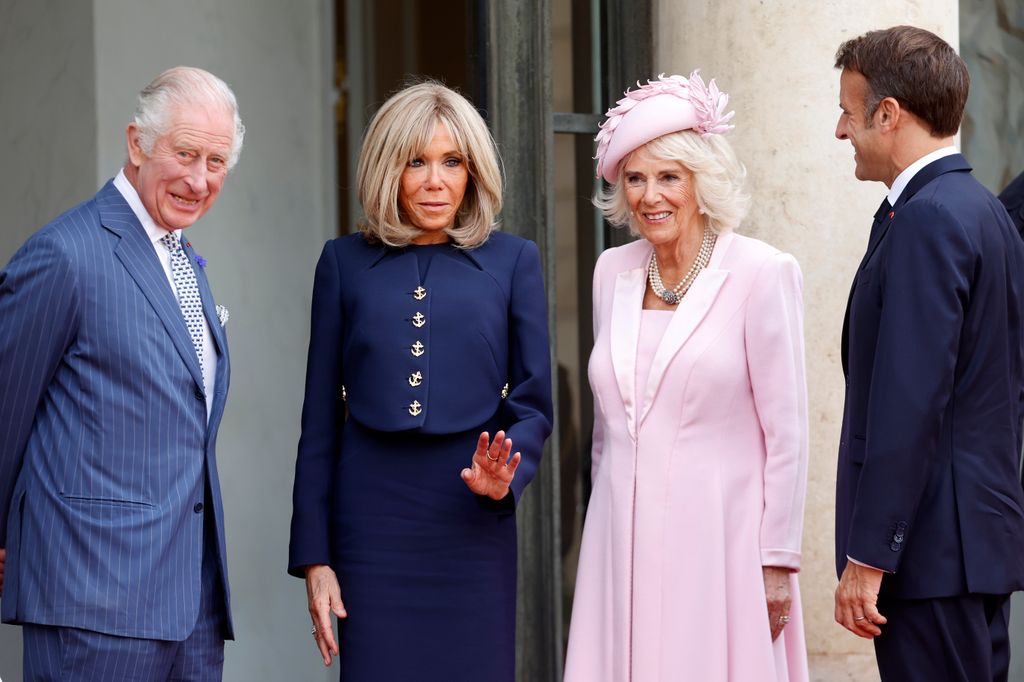 King Charles and Queen Camilla during their state visit to France