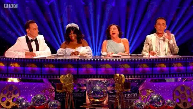 strictly judges laugh at anneka rice