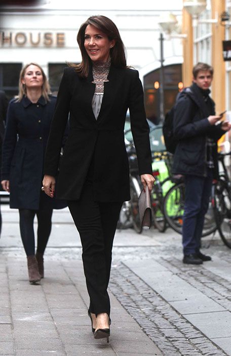 princess mary wearing a black suit