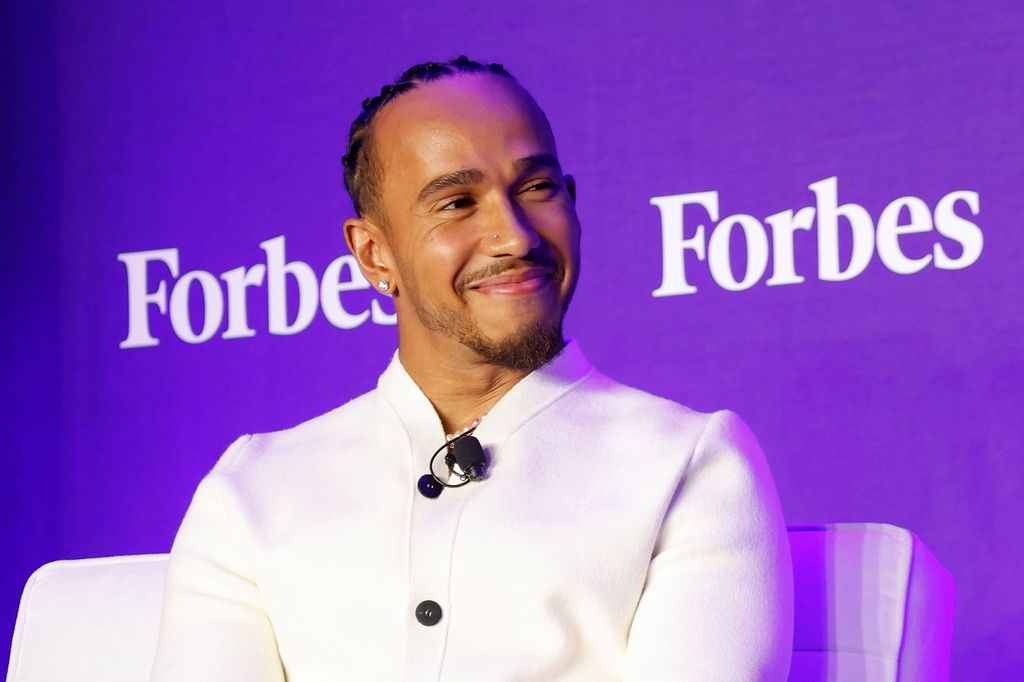 lewis hamilton at forbes event