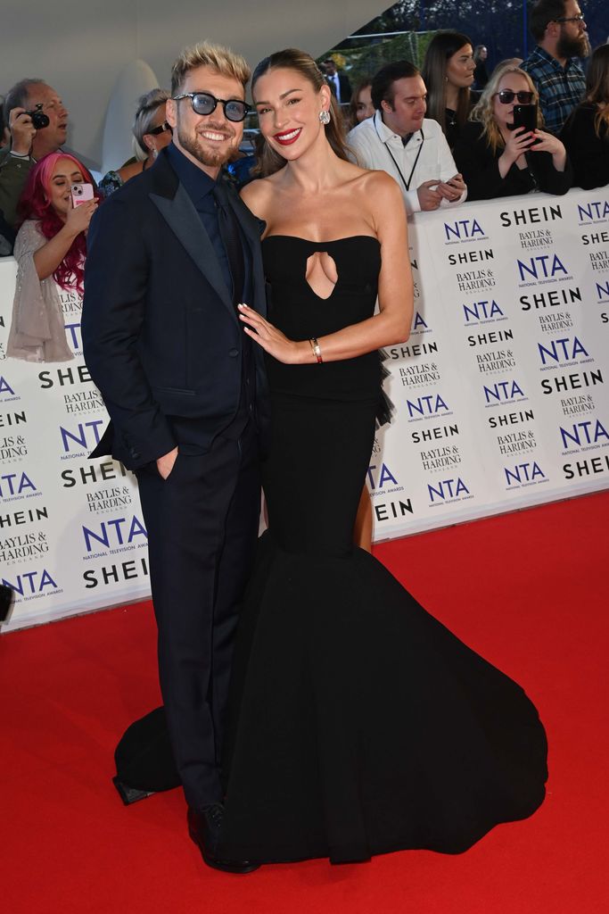 Zara McDermott and boyfriend Sam Thompson attend the National Television Awards at the O2 Arena 