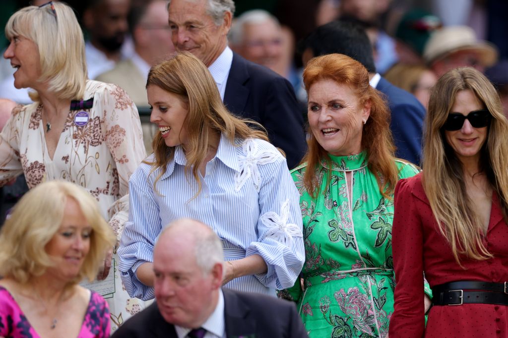 Princess Beatrice of York and Sarah Ferguson, Duchess of York arrive in the Royal Box 