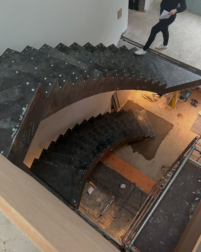 half-built staircase